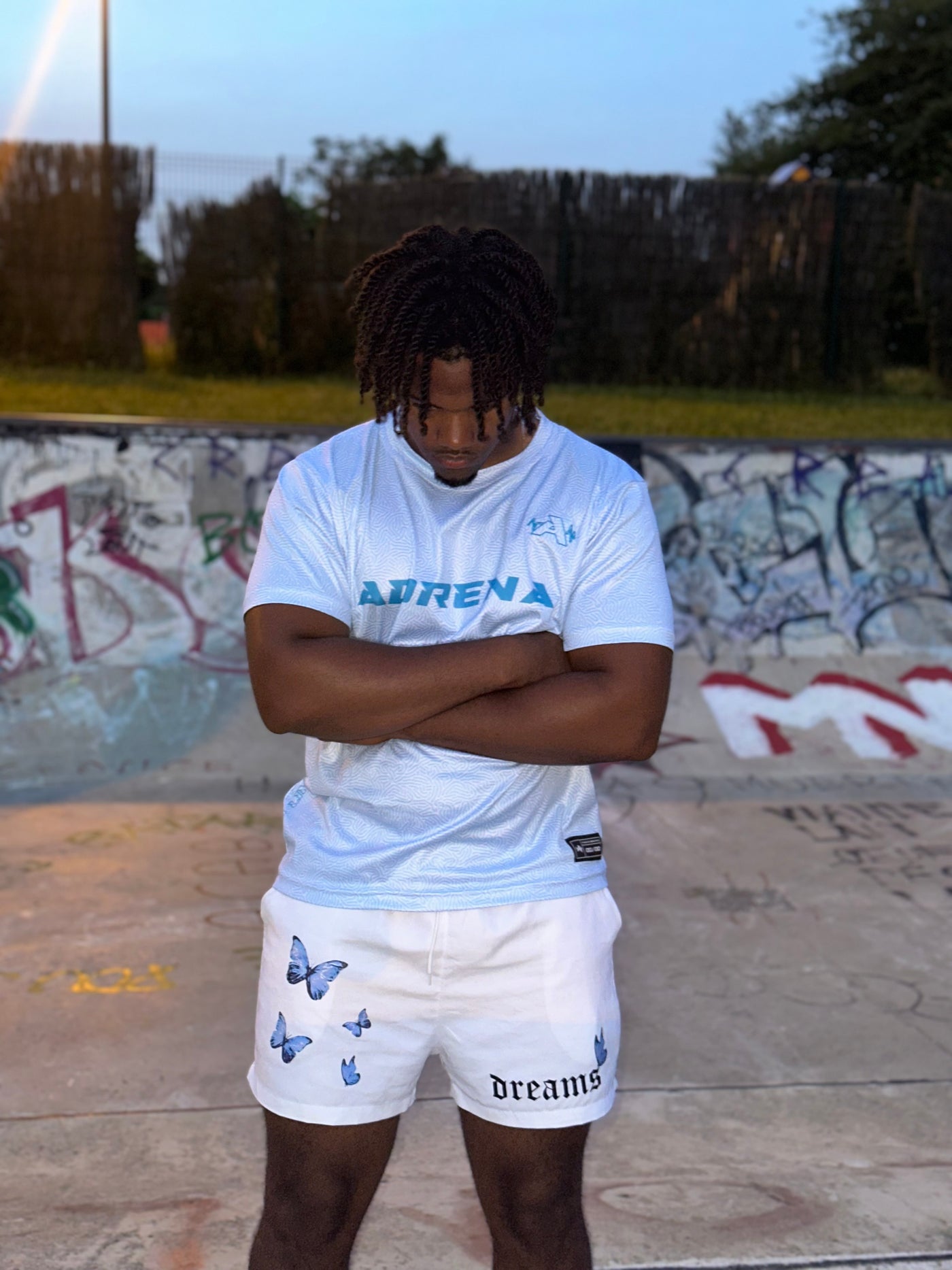 Maillot ADRENA Blanc/Bleu